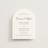 "Terra" - Rehearsal Dinner Cards in Snow by Pixel and Hank - Front