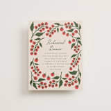 "Cherry Tomatoes" - Rehearsal Dinner Cards in Tomato by Katharine Watson - Front