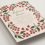 "Cherry Tomatoes" - Rehearsal Dinner Cards in Tomato by Katharine Watson - Detail