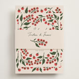 "Cherry Tomatoes" - Rehearsal Dinner Cards in Tomato by Katharine Watson - Assembled with Belly Band