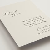 "kinkaid" - Rehearsal Dinner Cards in Ivory by Carolyn Nicks - Detail