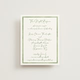 "Tropical Dreams" - Rehearsal Dinner Cards in Jungle by Petra Kern - Front