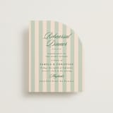 "Scripted" - Rehearsal Dinner Cards in Emerald by Creo Study - Front