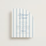 "Scripted" - Rehearsal Dinner Cards in Capri by Creo Study - Front