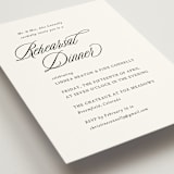 "Sophistique" - Rehearsal Dinner Cards in Linen by Cindy Reynolds - Detail