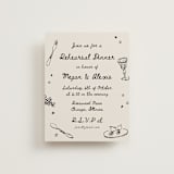 "simple monogram" - Rehearsal Dinner Cards in Lace by Cass Loh - Front