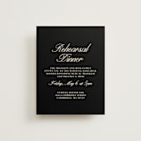 "Elegant and Formal" - Rehearsal Dinner Cards in Sunshine by Jen Ramsey - Front