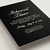 "Elegant and Formal" - Rehearsal Dinner Cards in Sunshine by Jen Ramsey - Detail