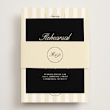 "Elegant and Formal" - Rehearsal Dinner Cards in Sunshine by Jen Ramsey - Assembled with Belly Band