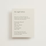 "Editorial" - Rehearsal Dinner Cards in Forest by Bethan - Front