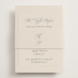 "Let's Say I Do" - Rehearsal Dinner Cards in Ivory by Petra Kern - Assembled with Belly Band