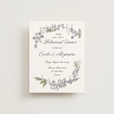"Forget Me Nots" - Rehearsal Dinner Cards in Violet by Jenna Holcomb - Front