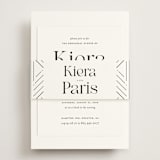 "Embellished Note" - Rehearsal Dinner Cards in Tuxedo by tuldok - Assembled with Belly Band