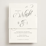 "Mirin" - Rehearsal Dinner Cards in Diamond by Kate Ahn - Assembled with Belly Band