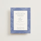 "Coastal Toile" - Rehearsal Dinner Cards in Periwinkle by Jenna Holcomb - Front
