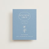 "Flora Arch" - Rehearsal Dinner Cards in Cerulean by Baumbirdy - Front