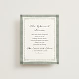 "Hand illustrated Garden Gate" - Rehearsal Dinner Cards in Forest by Jackie Crawford - Front