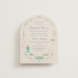 "Dining" - Rehearsal Dinner Cards in Pastel by Elly - Front