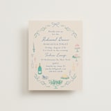 "Dining" - Rehearsal Dinner Cards in Pastel by Elly - Front