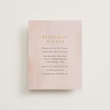 "Ribbonly Frame" - Rehearsal Dinner Cards in Blush by Itsy Belle Studio - Front