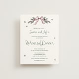 "Holidays ink doodles" - Rehearsal Dinner Cards in Enchanted Holiday by Cass Loh - Front