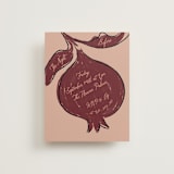 "Love Rests in a Garden" - Rehearsal Dinner Cards in Oat by Helena Vitto - Front