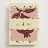 "Love Rests in a Garden" - Rehearsal Dinner Cards in Oat by Helena Vitto - Assembled with Belly Band