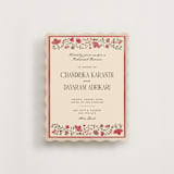 "Tapestry" - Rehearsal Dinner Cards in Almond by Jenna Holcomb - Front