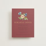 "Ruban en Fleur" - Rehearsal Dinner Cards in Rose by Itsy Belle Studio - Front