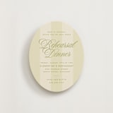 "rory" - Rehearsal Dinner Cards in Olive by Ellen Schlegelmilch - Front