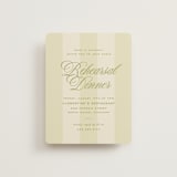 "rory" - Rehearsal Dinner Cards in Olive by Ellen Schlegelmilch - Front