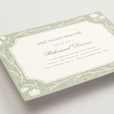 "Summer Linen" - Rehearsal Dinner Cards in Garden by Kelly Schmidt - Detail