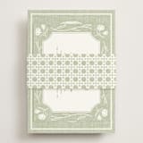 "Summer Linen" - Rehearsal Dinner Cards in Garden by Kelly Schmidt - Assembled with Belly Band