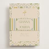 "The Gallery" - Rehearsal Dinner Cards in Summer Citrus by Vera Lim - Assembled with Belly Band