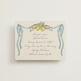 "Amalfi Coast Wedding" - Rehearsal Dinner Cards in Aqua by Chris Griffith - Front