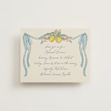 "Amalfi Coast Wedding" - Rehearsal Dinner Cards in Aqua by Chris Griffith - Front