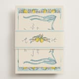 "Amalfi Coast Wedding" - Rehearsal Dinner Cards in Aqua by Chris Griffith - Assembled with Belly Band