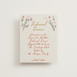 "Chantilly" - Rehearsal Dinner Cards in Sunset by Maja Cunningham - Front
