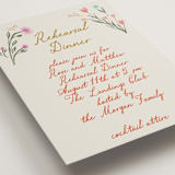 "Chantilly" - Rehearsal Dinner Cards in Sunset by Maja Cunningham - Detail