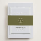 "callum" - Rehearsal Dinner Cards in Lavender by Ellen Schlegelmilch - Assembled with Belly Band