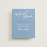 "Marenza" - Rehearsal Dinner Cards in Bluebell by Jessica Williams - Front