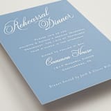 "Marenza" - Rehearsal Dinner Cards in Bluebell by Jessica Williams - Detail