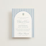 "Coastal crest" - Rehearsal Dinner Cards in Ocean by Creo Study - Front