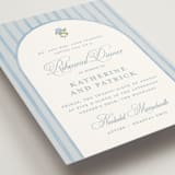 "Coastal crest" - Rehearsal Dinner Cards in Ocean by Creo Study - Detail