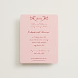 "Love in Bloom" - Rehearsal Dinner Cards in Brick by Julia Liverton - Front