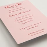 "Love in Bloom" - Rehearsal Dinner Cards in Brick by Julia Liverton - Detail