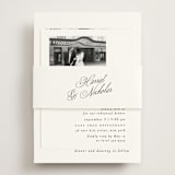 "Written with love" - Rehearsal Dinner Cards in Noir Slate by Ana de Sousa - Assembled with Belly Band