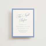 "Constance" - Rehearsal Dinner Cards in Sky by Robert and Stella - Front
