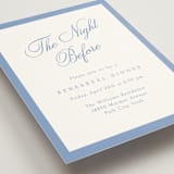 "Constance" - Rehearsal Dinner Cards in Sky by Robert and Stella - Detail