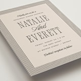 "Linea" - Rehearsal Dinner Cards in Noir by Pixel and Hank - Detail